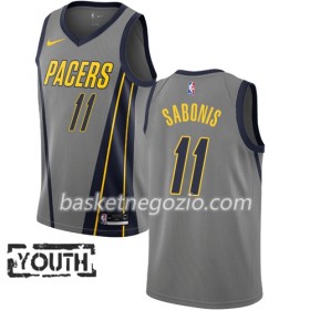 Canotte Bambino Indiana Pacers Domantas Sabonis 11 2018-19 Nike City Edition Grigio Swingman